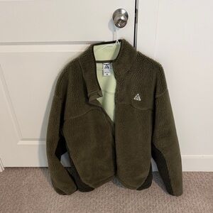 Nike ACG Olive Green Fleece Jacket